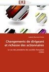 Changements de dirigeant et richesse des actionnaires