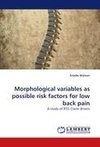 Morphological variables as possible risk factors for low back pain