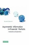 Asymmetric Information in Financial Markets