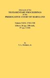 Abstracts of the Testamentary Proceedings of the Prerogative Court of Maryland. Volume XXIX, 1755-1758, Libers