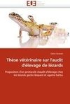 Thèse vétérinaire sur l'audit d'élevage de lézards