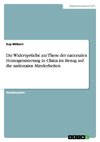 Die Widersprüche zur These der nationalen Homogenisierung in China im Bezug auf die nationalen Minderheiten