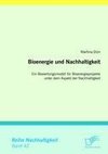 Bioenergie und Nachhaltigkeit: Ein Bewertungsmodell für Bioenergieprojekte unter dem Aspekt der Nachhaltigkeit