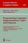 Programming Languages: Implementations, Logics, and Programs