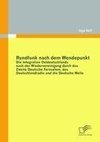 Rundfunk nach dem Wendepunkt: Die Integration Ostdeutschlands nach der Wiedervereinigung durch das Zweite Deutsche Fernsehen, das Deutschlandradio und die Deutsche Welle