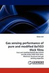 Gas sensing performance of pure and modified BaTiO3 thick films