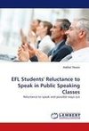 EFL Students' Reluctance to Speak in Public Speaking Classes
