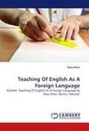 Teaching Of English As A Foreign Language