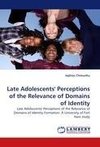 Late Adolescents' Perceptions of the Relevance of Domains of Identity