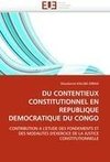 DU CONTENTIEUX CONSTITUTIONNEL EN REPUBLIQUE DEMOCRATIQUE DU CONGO