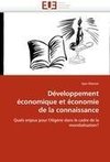 Développement économique et économie de la connaissance