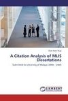 A Citation Analysis of MLIS Dissertations