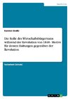 Die Rolle des Wirtschaftsbürgertums während der Revolution von 1848 - Motive für dessen Haltungen gegenüber der Revolution