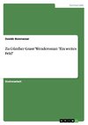 Zu Günther Grass'  Wenderoman 