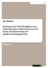 Beseitigung der Mehrdeutigkeit einer Äußerung durch Klarstellung nach der Stolpe-Rechtsprechung des Bundesverfassungsgerichts