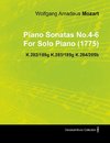 Piano Sonatas No.4-6 by Wolfgang Amadeus Mozart for Solo Piano (1775) K.282/189g K.283/189g K.284/205b