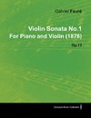 VIOLIN SONATA NO1 BY GABRIEL F