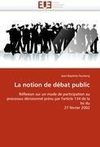 La notion de débat public