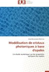 Modélisation de cristaux photoniques à base d'opales