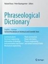 Phraseological Dictionary English - German