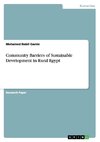 Community Barriers of Sustainable Development in Rural Egypt