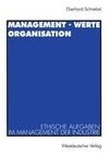 Management · Werte Organisation