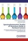 Spectrophotometric Studies of Strontium Oxide in Portland Cement