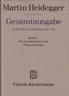 Gesamtausgabe Abt. 2 Vorlesungen Bd. 24. Die Grundprobleme der Phänomenologie