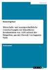 Wirtschafts- und sozialgeschichtliche Untersuchungen zur Künzelsauer Berufsstruktur von 1690 anhand der Bürgerliste aus der Chronik von Augustin Faust