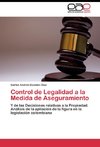 Control de Legalidad a la Medida de Aseguramiento