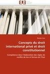 Concepts du droit international privé et droit constitutionnel