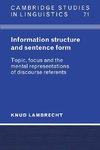 Information Structure and Sentence Form