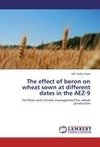 The effect of boron on wheat sown at different dates in the AEZ-9