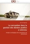 La corruption dans la gestion des deniers publics a cotonou