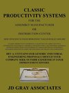 Classic Productivity Systems for the Assembly Manufacturer or Distribution Center