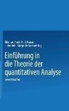 Einführung in die Theorie der quantitativen Analyse