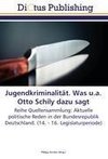 Jugendkriminalität. Was u.a. Otto Schily dazu sagt