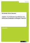 Analyse von Deklinationsproblemen bei schwachen Maskulina am Beispiel 