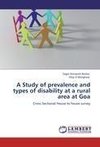 A Study of prevalence and types of disability at a rural area at Goa