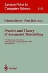 Practice and Theory of Automated Timetabling