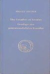 Über Gesundheit und Krankheit. Grundlagen einer geiteswissenschaftlichen Sinneslehre