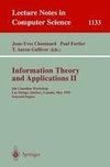 Information Theory and Applications II