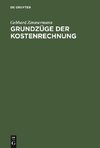 Grundzüge der Kostenrechnung