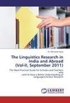 The Linguistics Research in  India and Abroad  (Vol-II, September 2011)