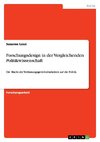 Forschungsdesign in der Vergleichenden Politikwissenschaft