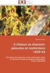 A chacun sa chanson: pénuries et restrictions 1939-45