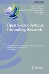 Open Source Systems: Grounding Research