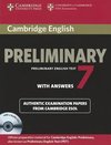 Cambridge English Preliminary 7 Student's Book Pack (Student's Book with Answers and Audio CDs (2))