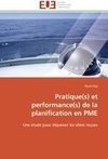 Pratique(s) et performance(s) de la planification en PME