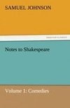 Notes to Shakespeare